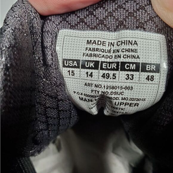 NEW Under Armour UA Nitro Mid D Football Cleats Black Chrome 1258015-013. MENS S - Picture 16 of 16